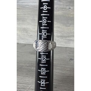 Vintage 1980's Stainless Steel Men's Ring "DAD" On The Inside Size 11